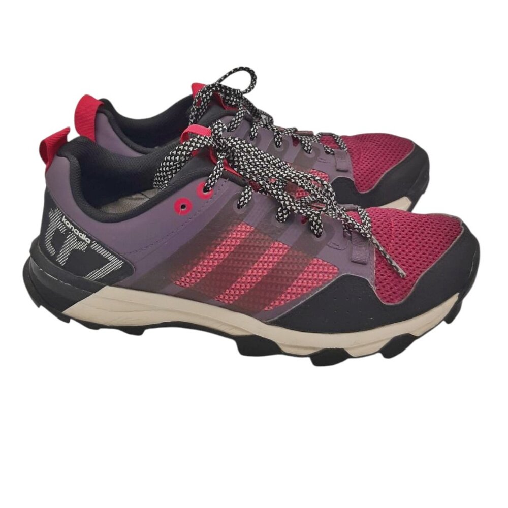 Adidas Kanadia TR7 Women's Size 7 Purple/Black Running Trail Hiking Shoe